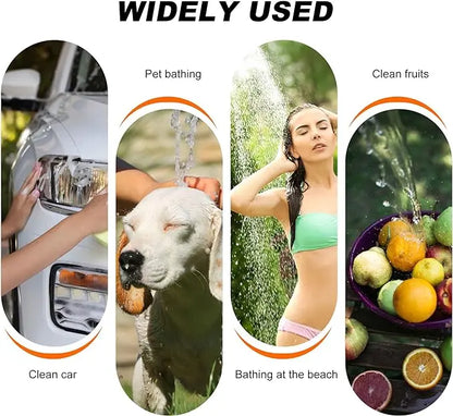 🚿Portable shower, handheld electric shower, outdoor shower equipment for camping and hiking, pet cleaning, car washing, camping equipment, camping supplies, travel accessories, apartment shower tools